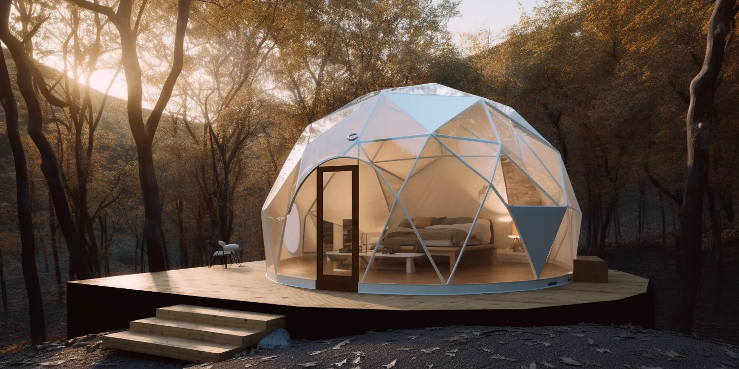 Glamping namiot sferyczny